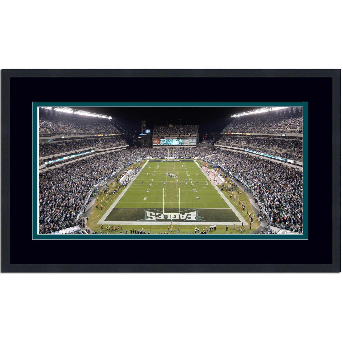 Framed Lincoln Financial Field Philadelphia Eagles 16x24 Football Photo Professionally Matted