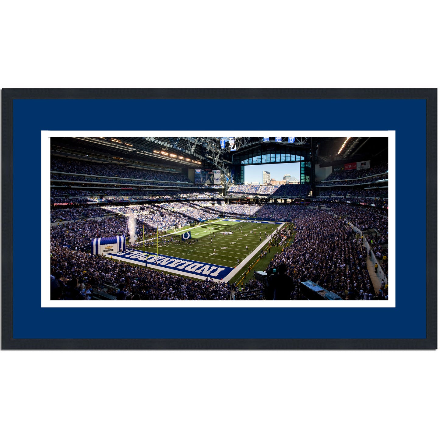 Framed Lucas Oil Stadium Indianapolis Colts 16x24 Football Photo Professionally Matted