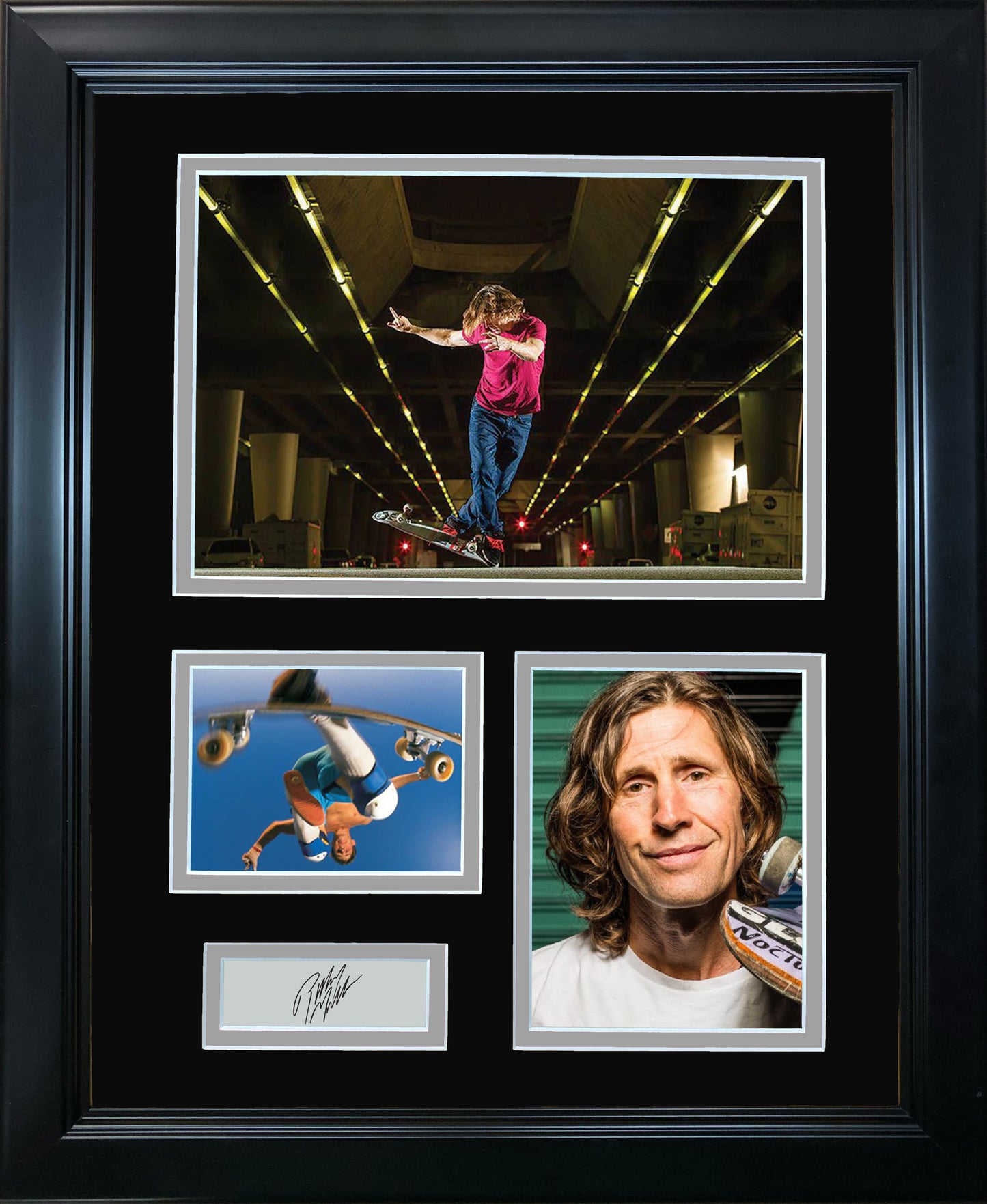 Framed Rodney Mullen Facsimile Laser Engraved Signature Auto 11"x14" Photo Sig Collage