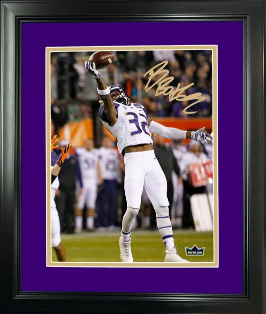 Framed Budda Baker Facsimile Laser Engraved Signature Auto Washington Huskies 11"x14" College Football Photo HOFSM Holo