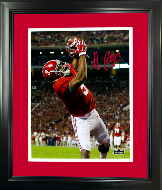 Framed Amari Cooper Facsimile Laser Engraved Signature Auto Alabama Crimson Tide 11"x14" College Football Photo HOFSM Holo