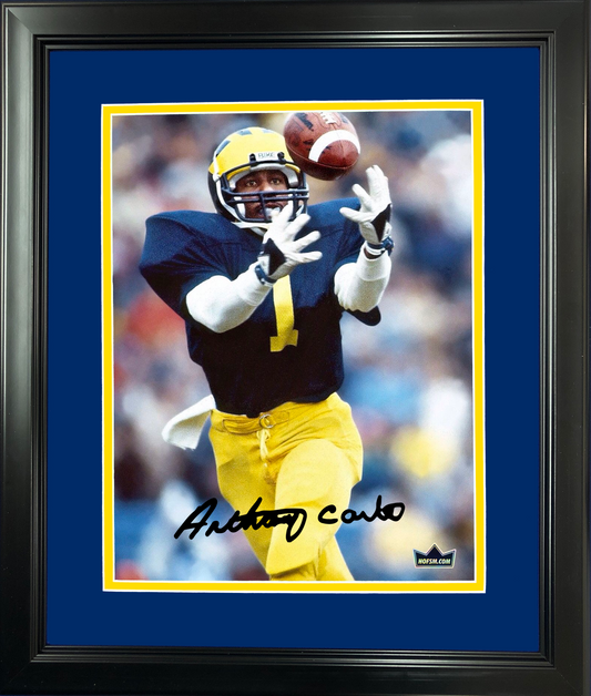 Framed Anthony Carter Facsimile Laser Engraved Signature Auto Michigan Wolverines 11"x14"College Football Photo HOFSM Holo