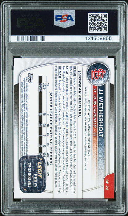 Graded 2025 Topps Now Jacob Misiorowski #402 Phenom Outduels Kershaw with Career High 12Ks in Win Rookie RC Baseball Card PSA 10 Gem Mint