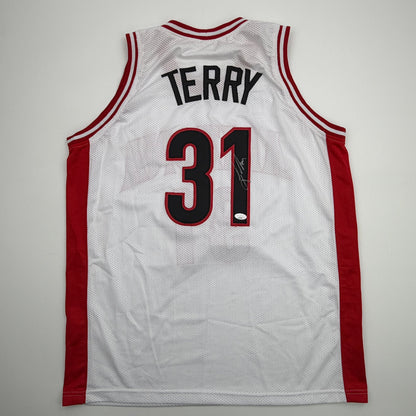 Autographed/Signed Jason Terry Arizona White College Basketball Jersey JSA COA
