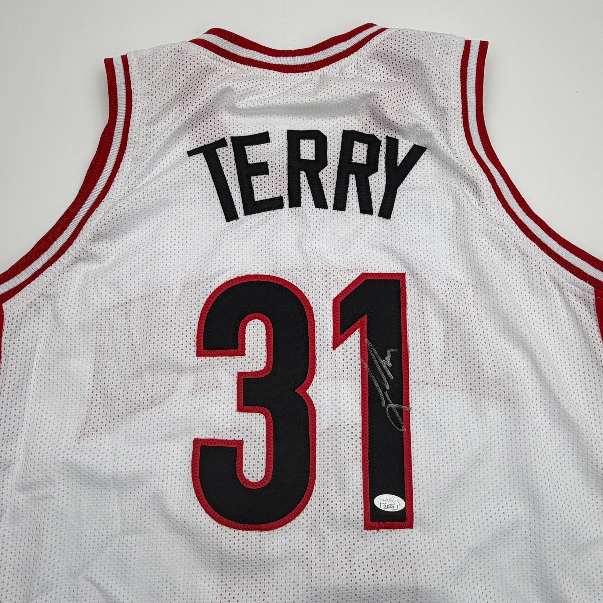 Autographed/Signed Jason Terry Arizona White College Basketball Jersey JSA COA