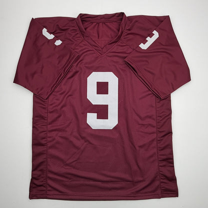 Autographed/Signed Kenneth Murray Jr. Oklahoma Maroon College Football Jersey Beckett BAS COA