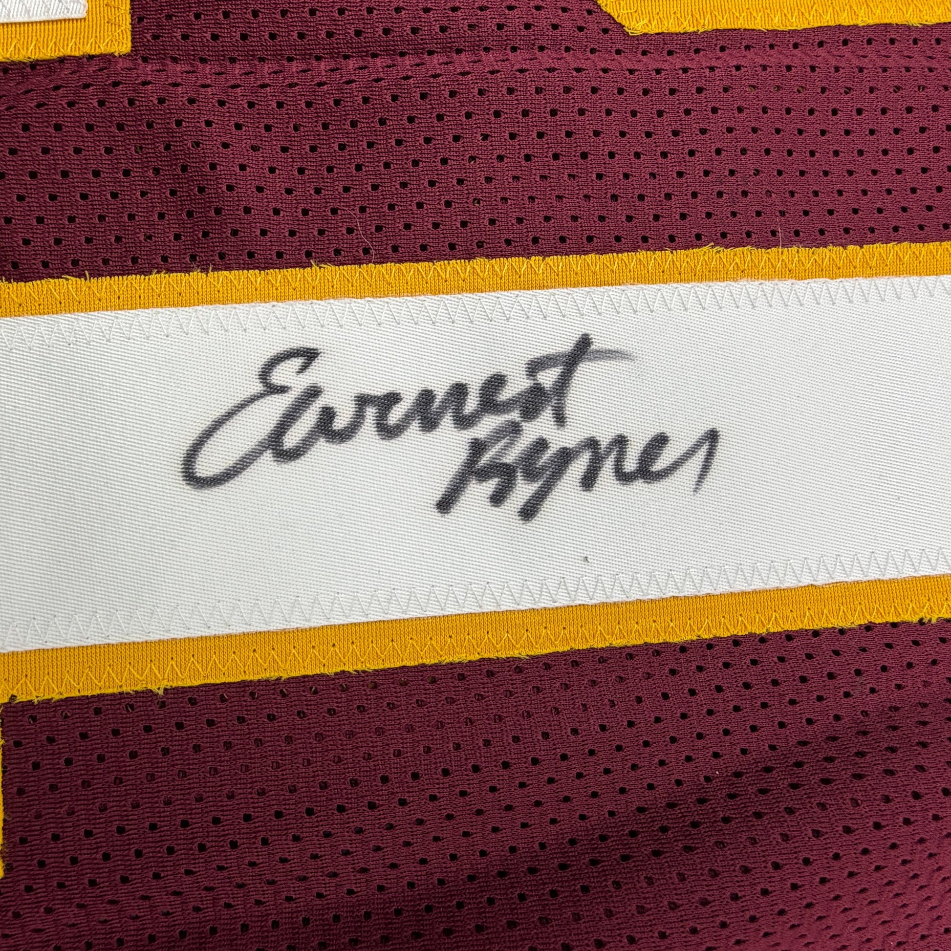 Autographed/Signed Earnest Byner Washington Maroon Football Jersey JSA COA