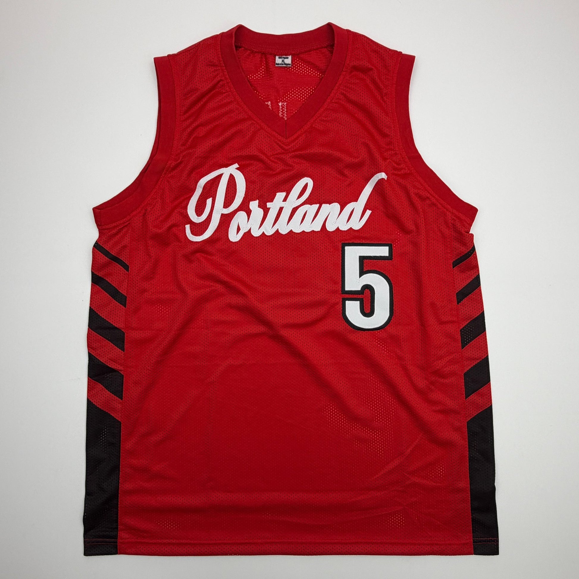 Autographed/Signed Jrue Holiday Portland Red Basketball Jersey Beckett BAS COA