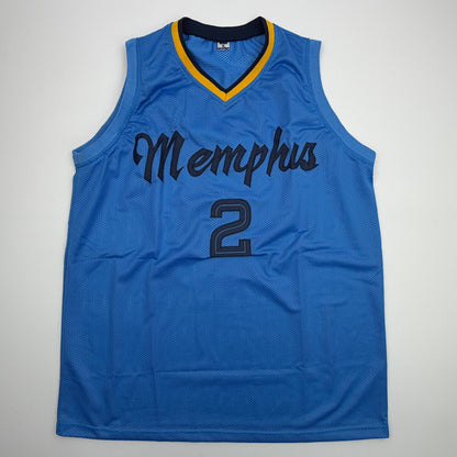 Autographed/Signed Ty Jerome Memphis Light Blue Basketball Jersey Beckett BAS COA
