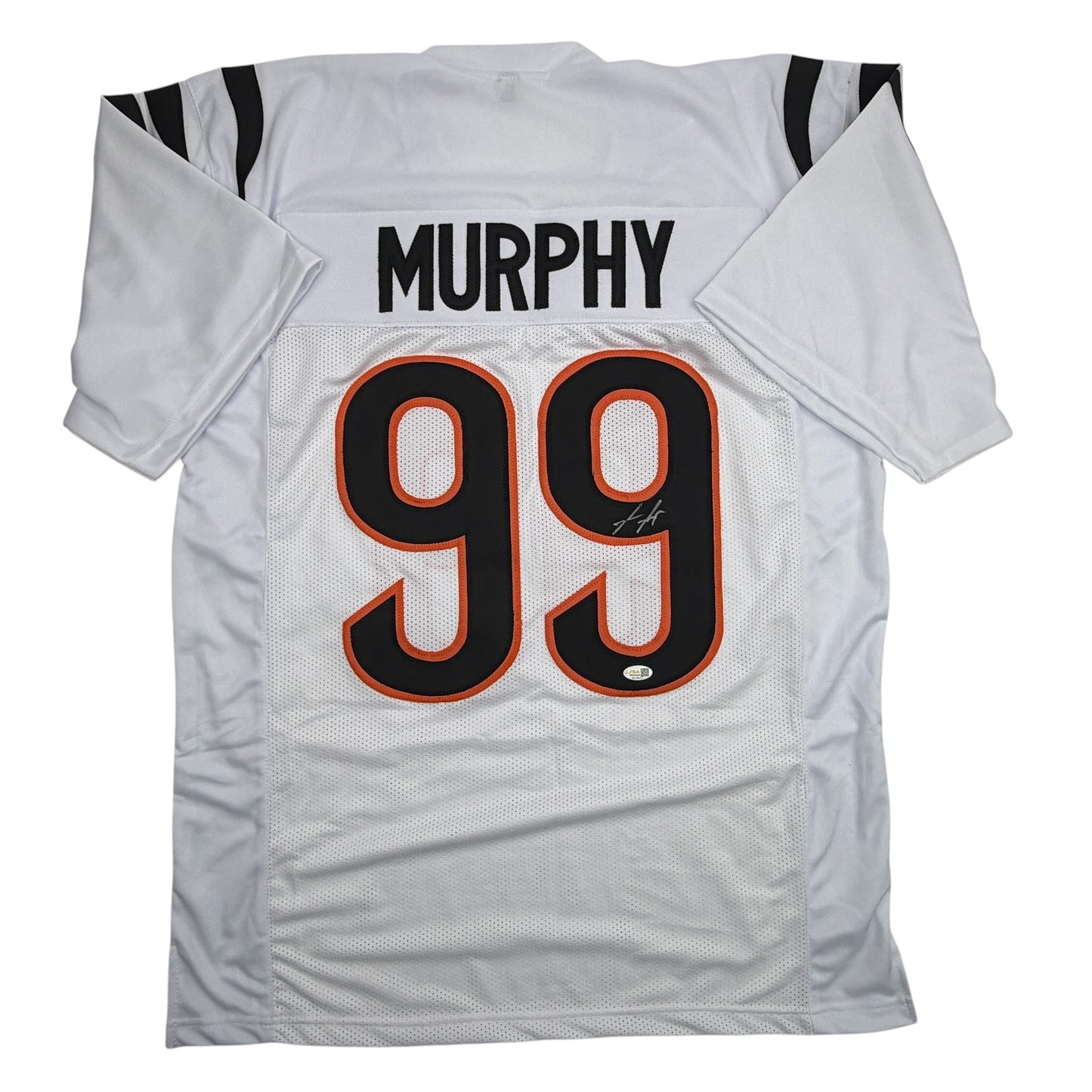 Autographed/Signed Myles Murphy Cincinnati White Football Jersey JSA COA