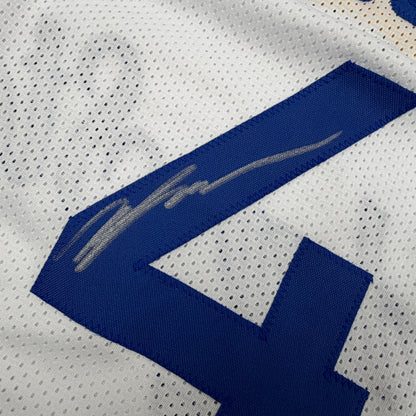 Autographed/Signed Moses Moody Golden State White Basketball Jersey Beckett BAS COA