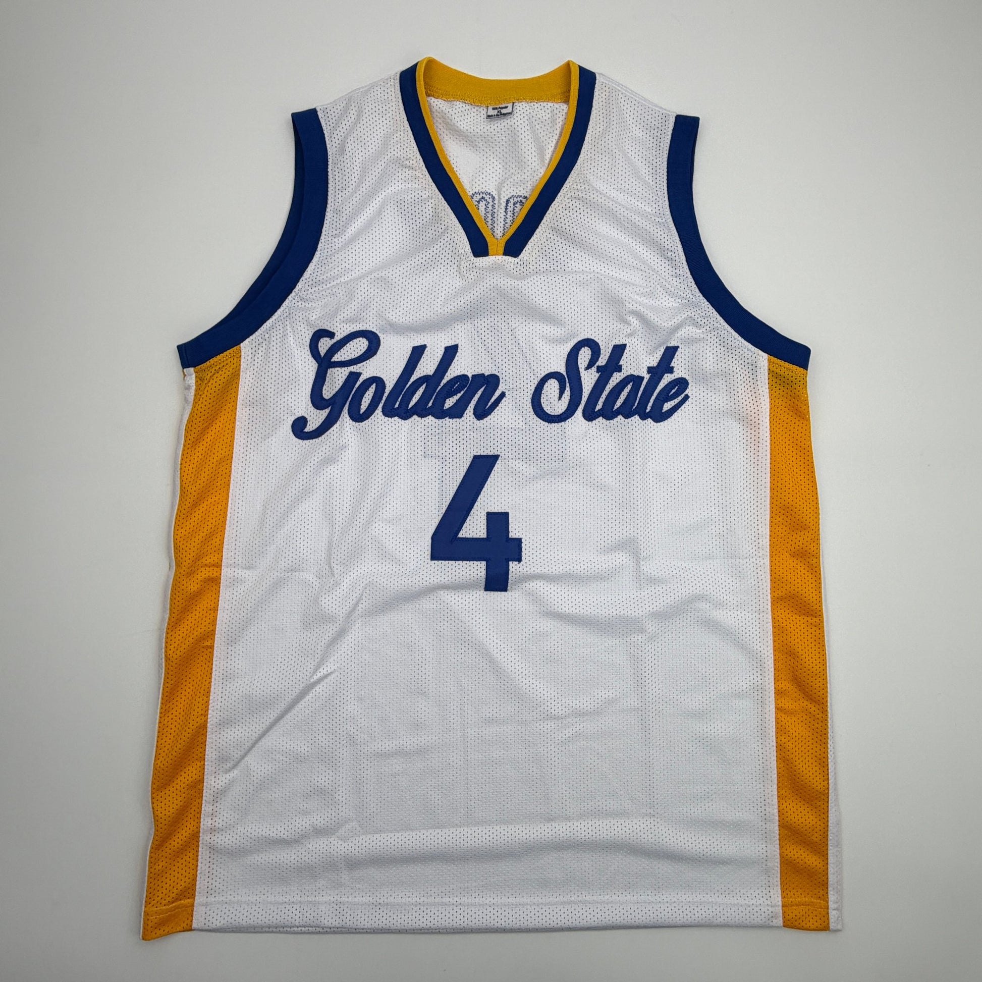 Autographed/Signed Moses Moody Golden State White Basketball Jersey Beckett BAS COA