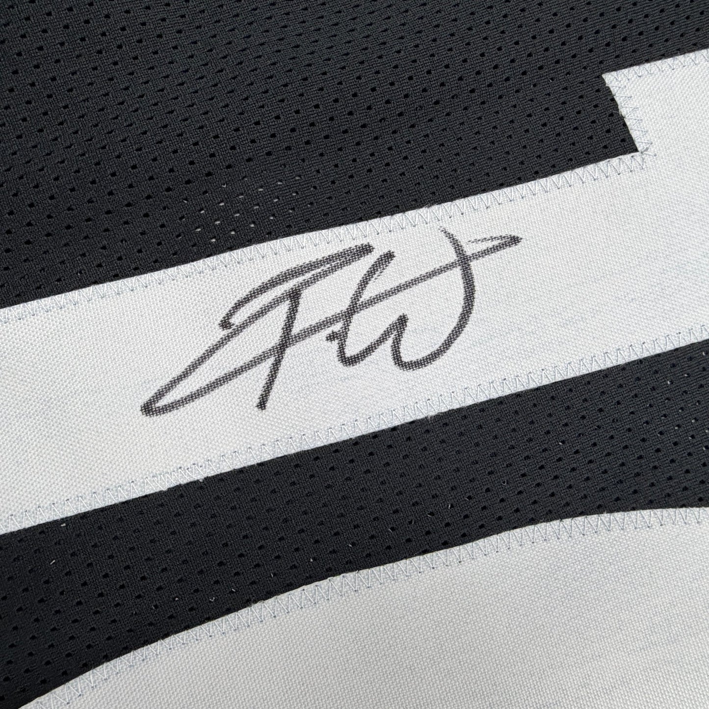 Autographed/Signed Roman Wilson Pittsburgh Black Football Jersey Beckett BAS COA