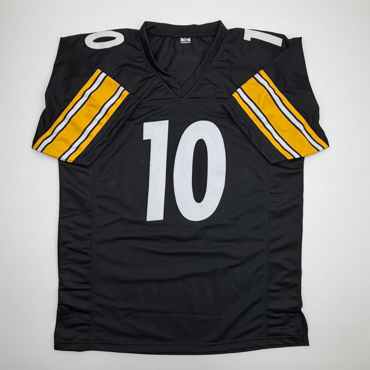 Autographed/Signed Roman Wilson Pittsburgh Black Football Jersey Beckett BAS COA