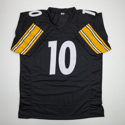 Autographed/Signed Roman Wilson Pittsburgh Black Football Jersey Beckett BAS COA