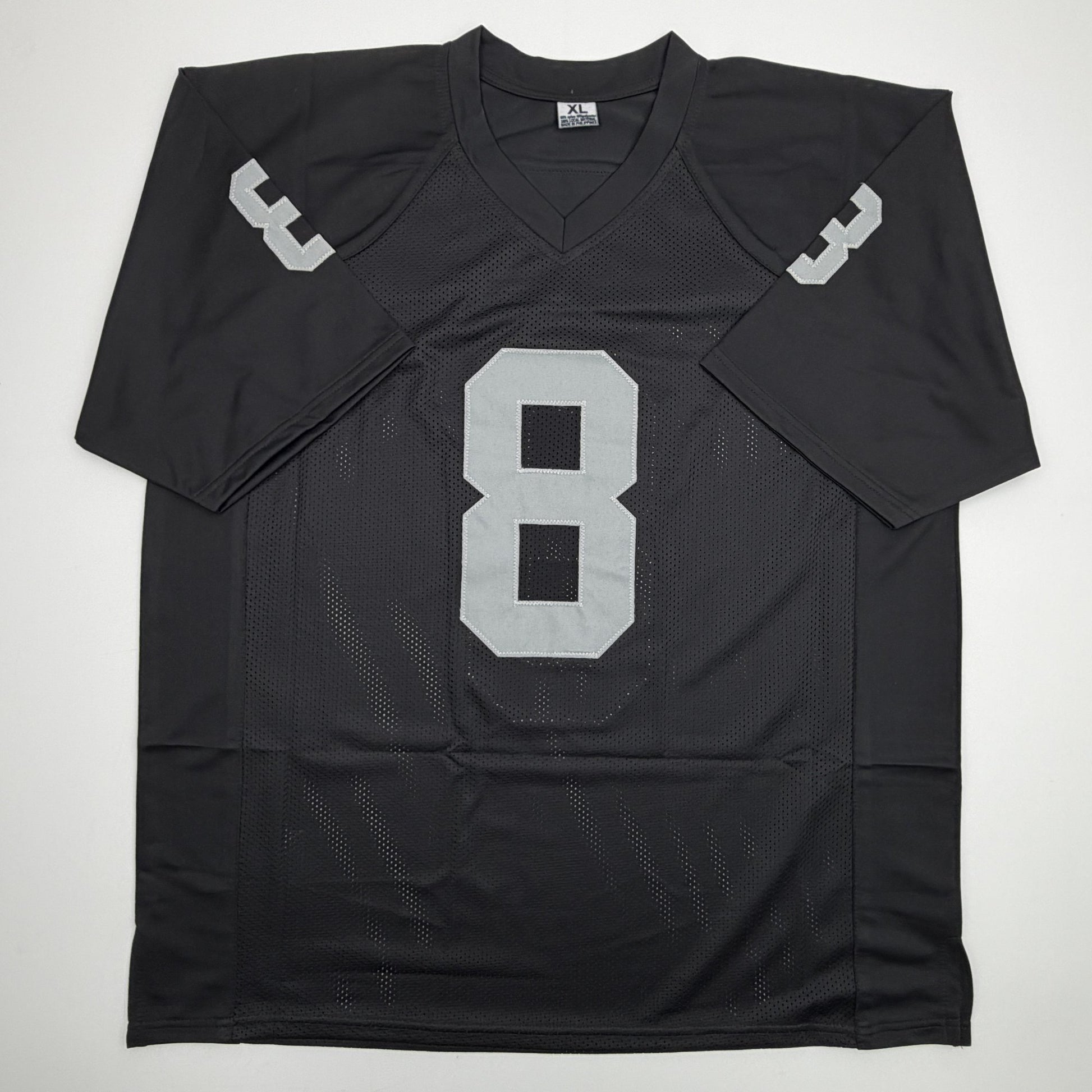 Autographed/Signed Ray Guy HOF 14 Oakland Las Vegas Black Football Jersey JSA COA