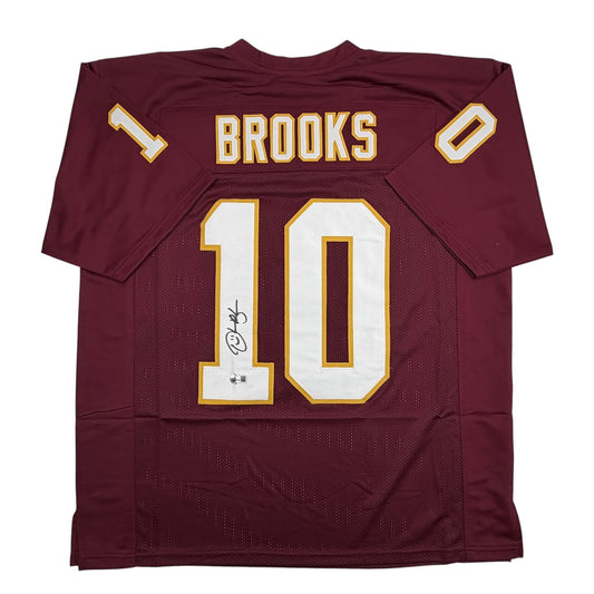 Autographed/Signed Derrick Brooks Florida State FSU Maroon College Football Jersey Beckett BAS COA