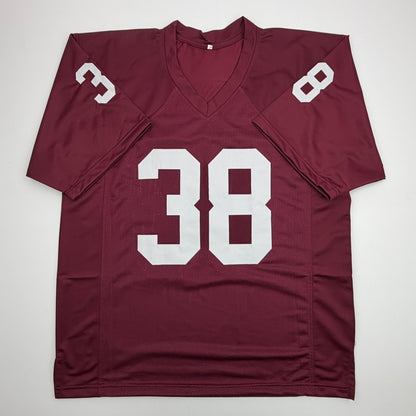 Autographed/Signed Roy Williams Oklahoma Maroon College Football Jersey Beckett BAS COA
