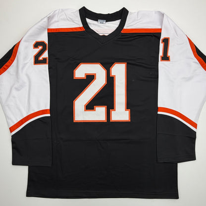 Autographed/Signed Peter Forsberg Philadelphia Black Hockey Jersey JSA COA