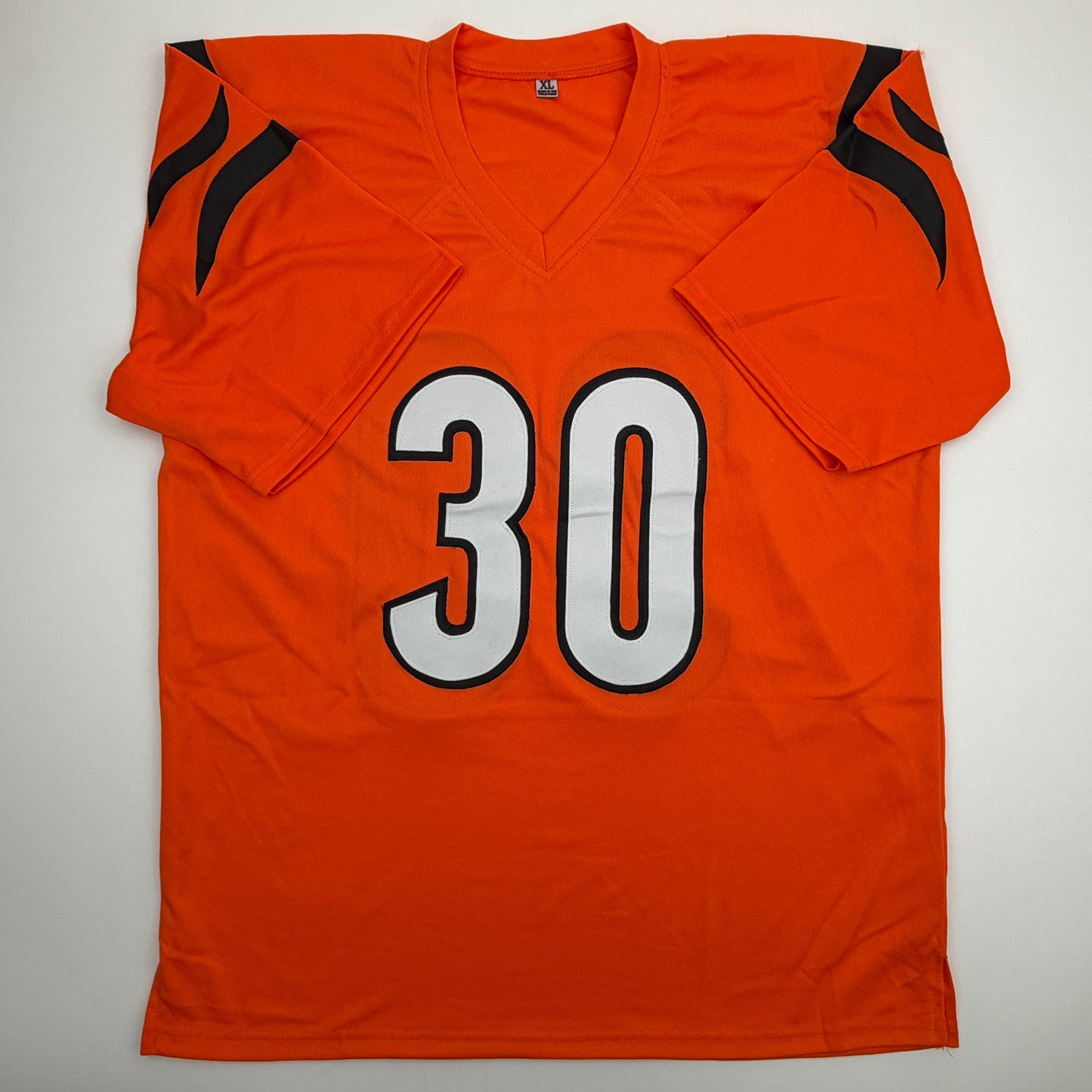 Autographed/Signed Chase Brown Cincinnati Orange Football Jersey Beckett BAS COA