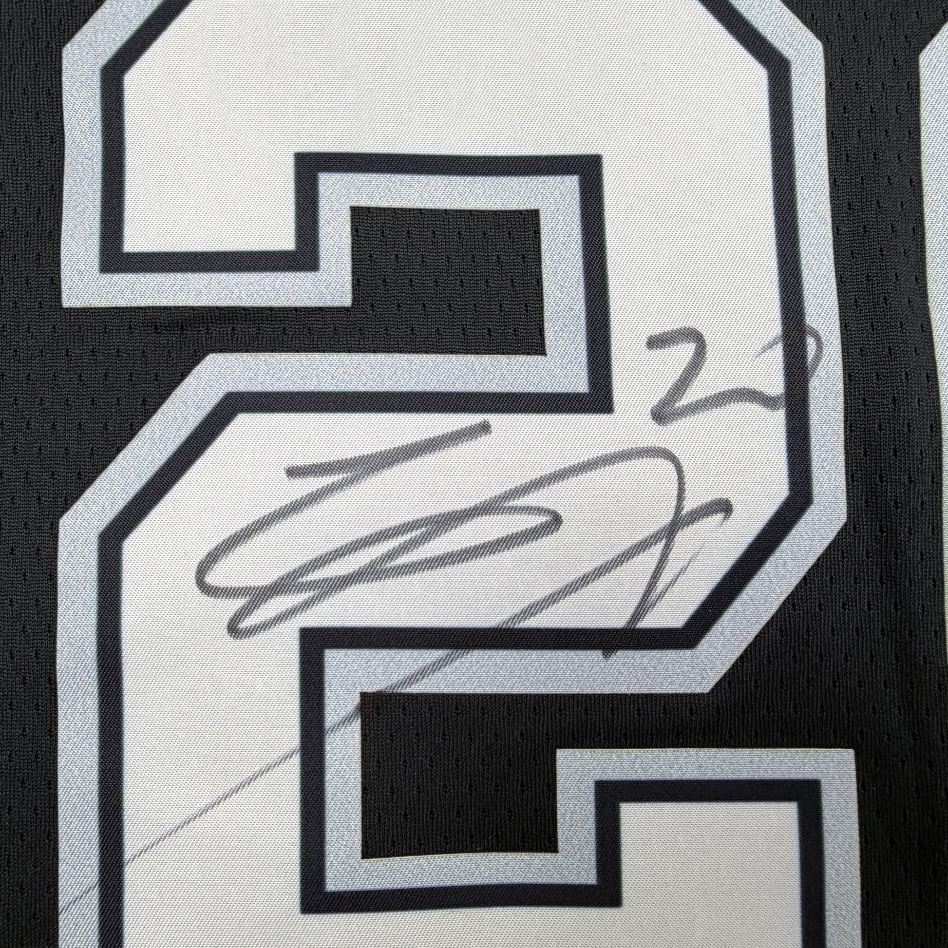 Autographed/Signed Manu Ginobili San Antonio Spurs Black Authentic Basketball Jersey JSA COA