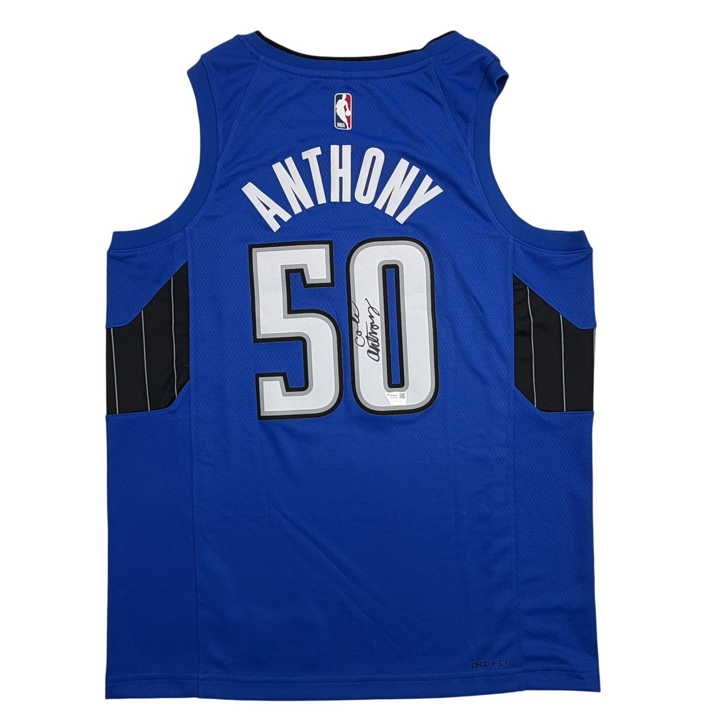 Autographed/Signed Cole Anthony Orlando Magic Blue Authentic Basketball Jersey Fanatics COA
