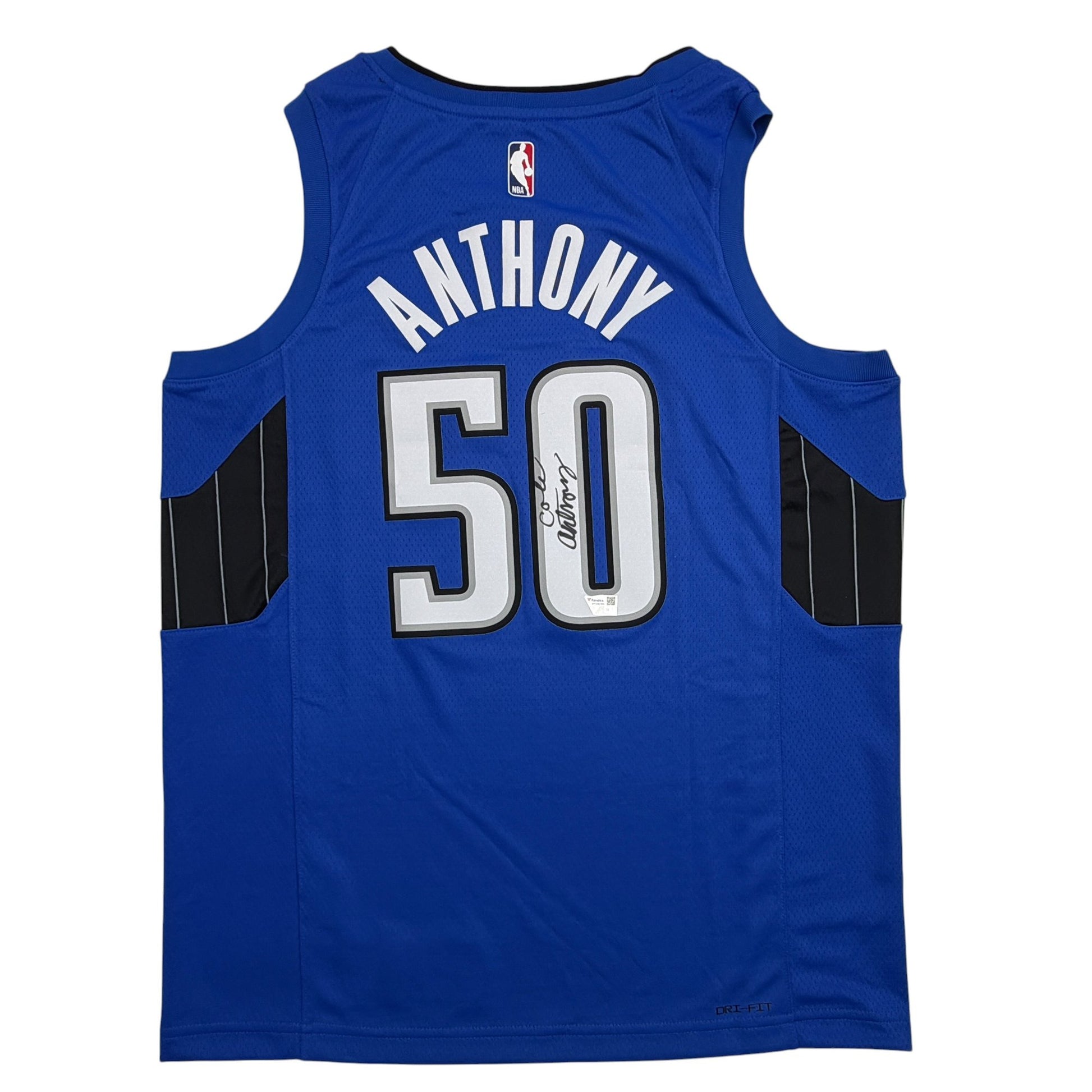 Autographed/Signed Cole Anthony Orlando Magic Blue Authentic Basketball Jersey Fanatics COA