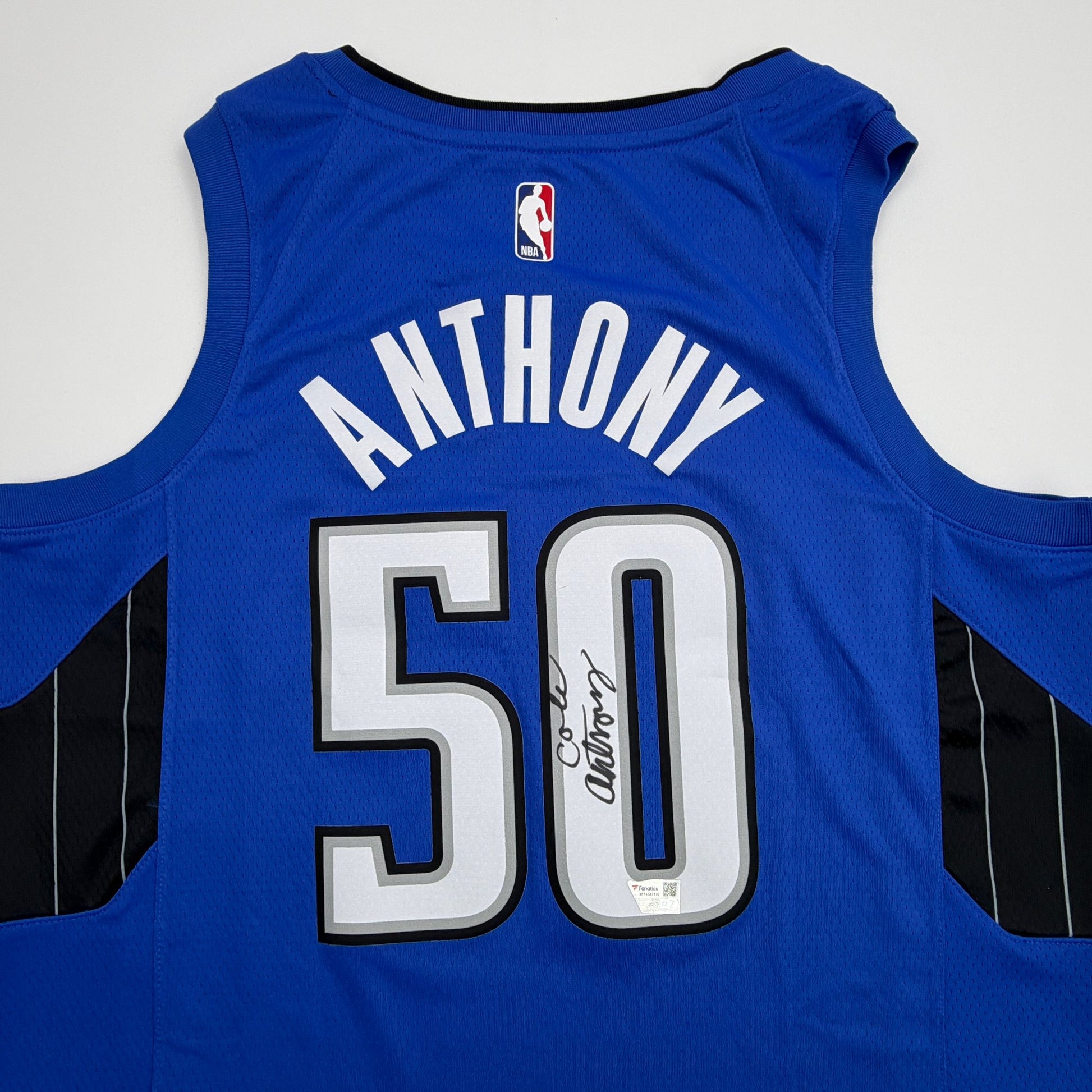 Autographed/Signed Cole Anthony Orlando Magic Blue Authentic Basketball Jersey Fanatics COA
