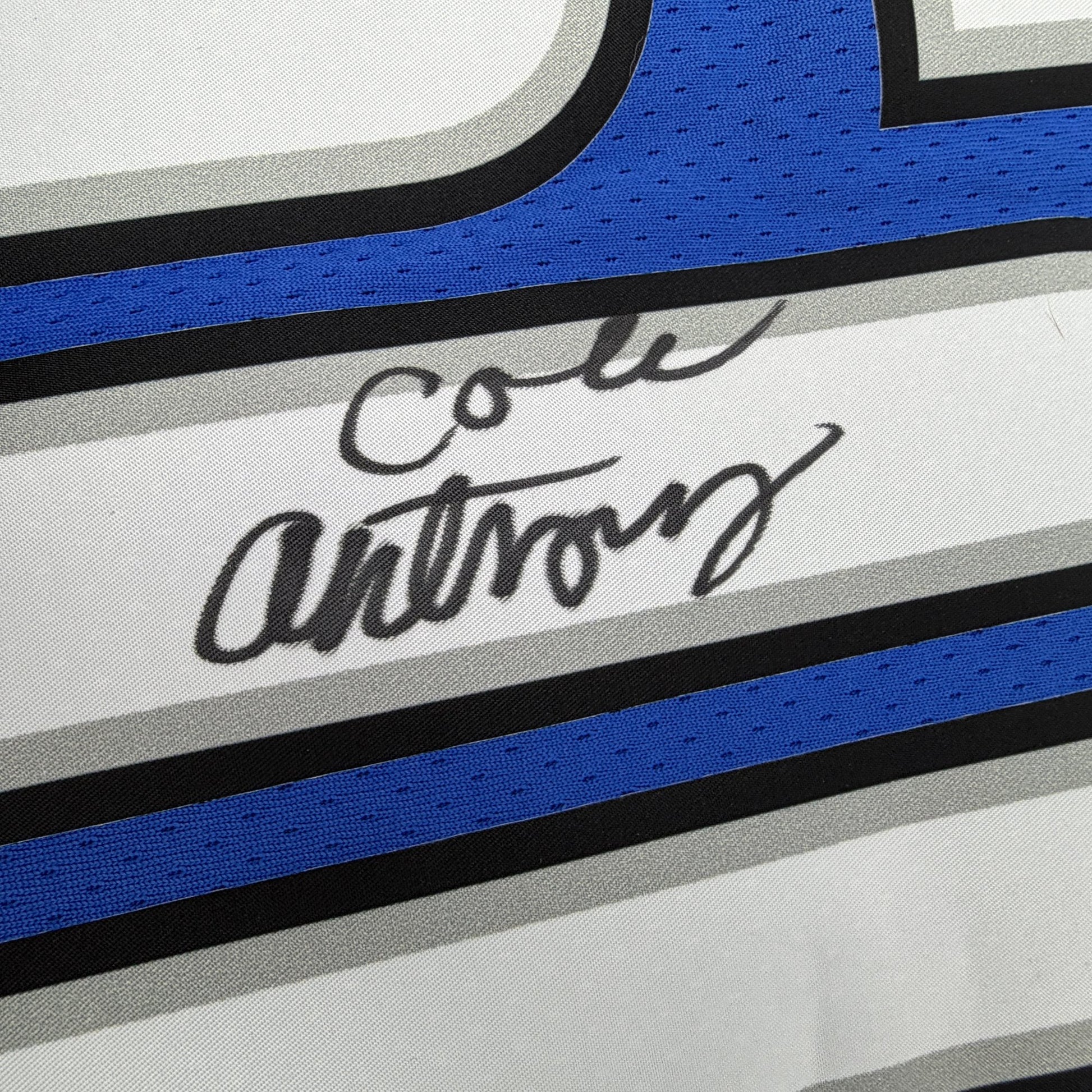 Autographed/Signed Cole Anthony Orlando Magic Blue Authentic Basketball Jersey Fanatics COA