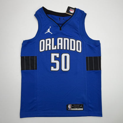 Autographed/Signed Cole Anthony Orlando Magic Blue Authentic Basketball Jersey Fanatics COA