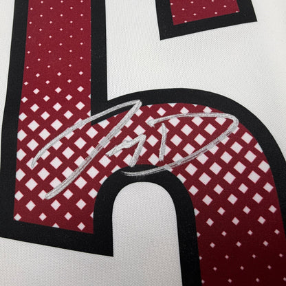 Autographed/Signed Jayden Daniels Washington Commanders White Authentic Football Jersey Fanatics COA