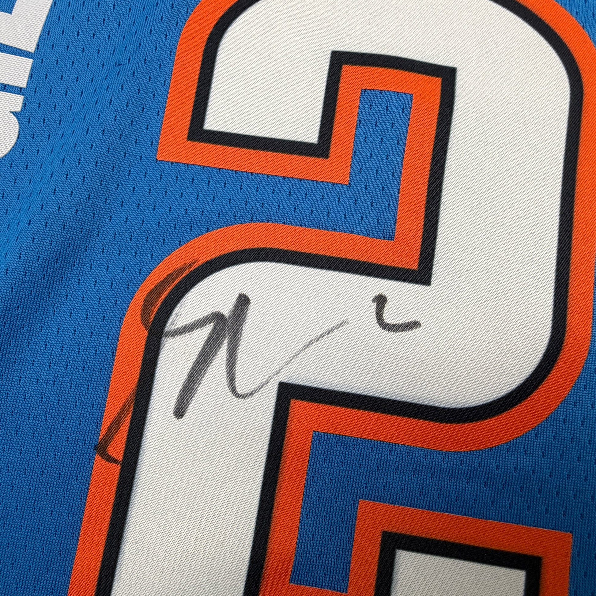 Autographed/Signed Shai Gilgeous-Alexander SGA Oklahoma City OKC Thunder Blue Authentic Basketball Jersey JSA COA