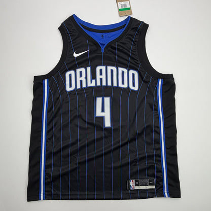 Autographed/Signed Jalen Suggs Orlando Magic Black Authentic Basketball Jersey Fanatics COA