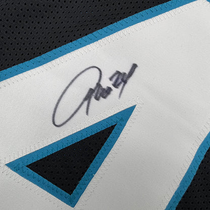 Autographed/Signed Josh Norman Carolina Black Football Jersey JSA COA