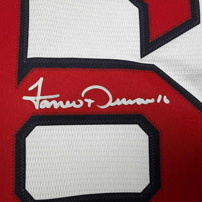 Autographed/Signed Jarren Duran Boston Red Sox White Authentic Baseball Jersey Fanatics & MLB COA