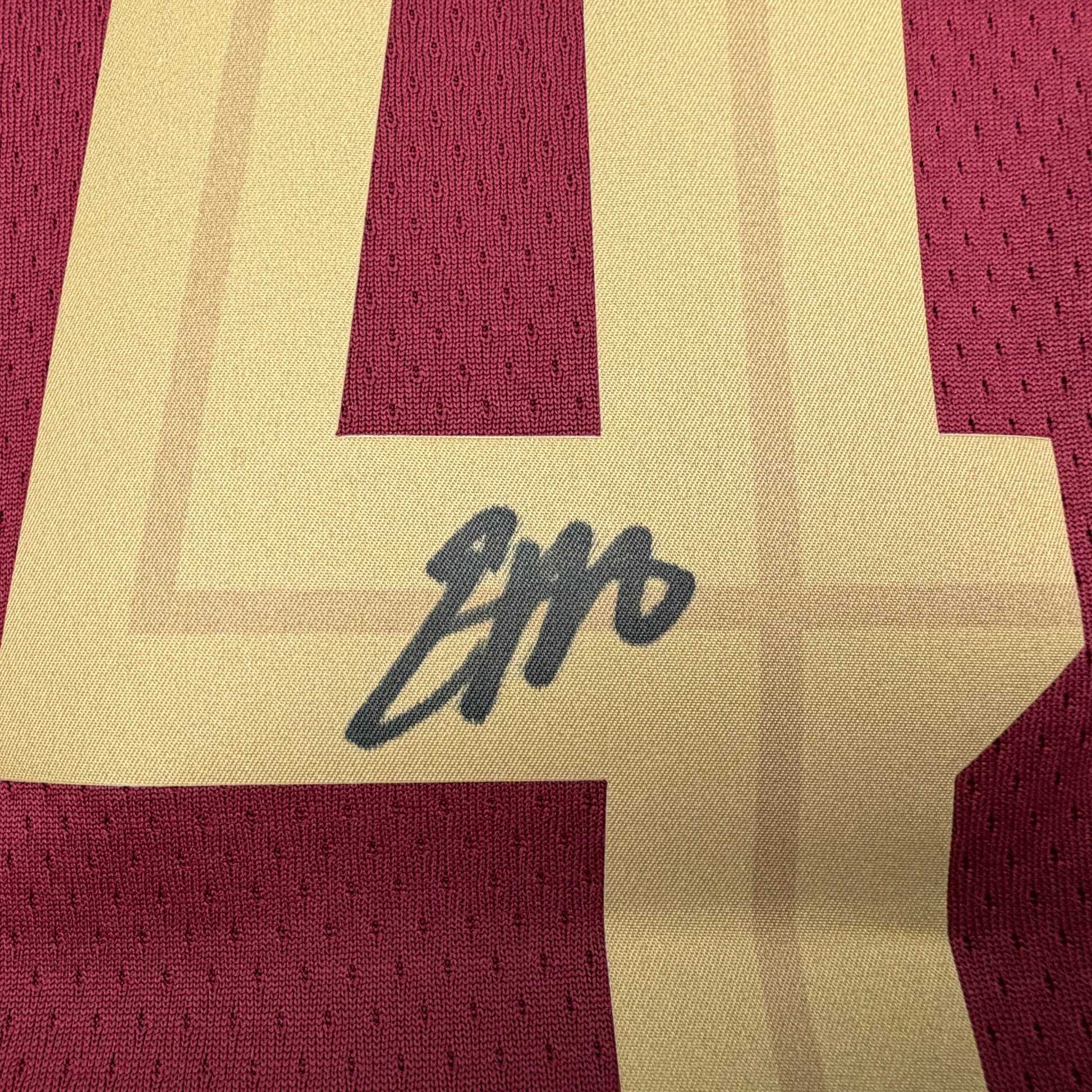 Autographed/Signed Evan Mobley Cleveland Cavaliers Maroon Authentic Basketball Jersey Fanatics COA