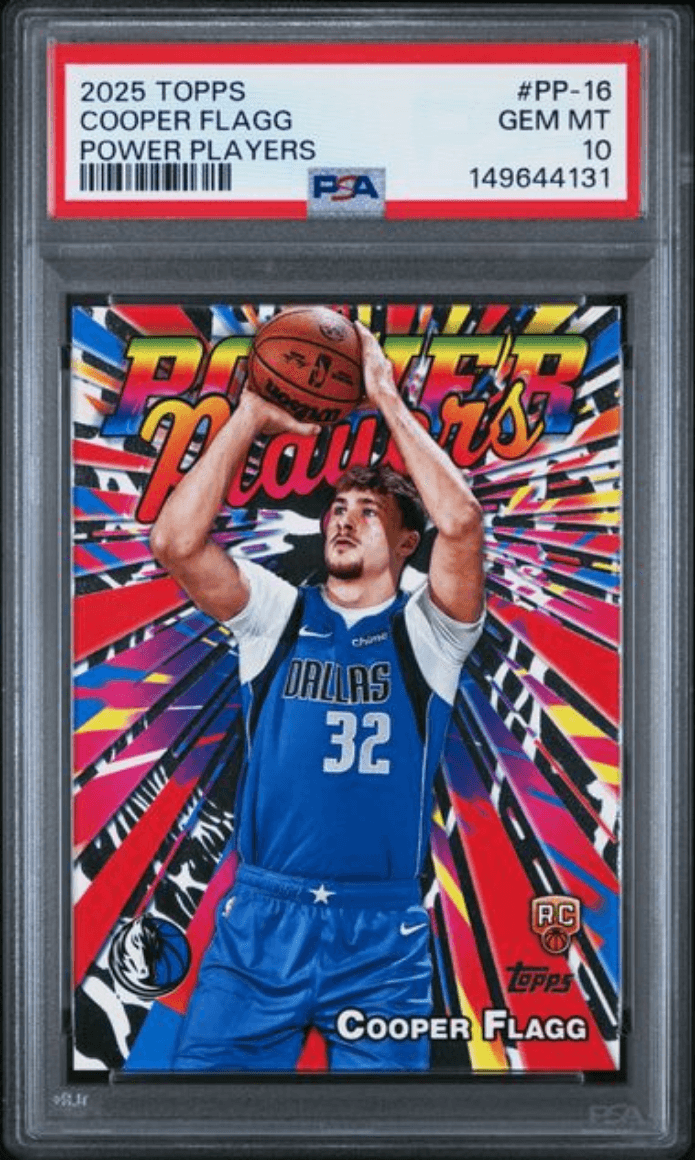 Graded 2025 Topps Cooper Flagg #PP16 Power Players Rookie RC Basketball Card PSA 10 Gem Mint