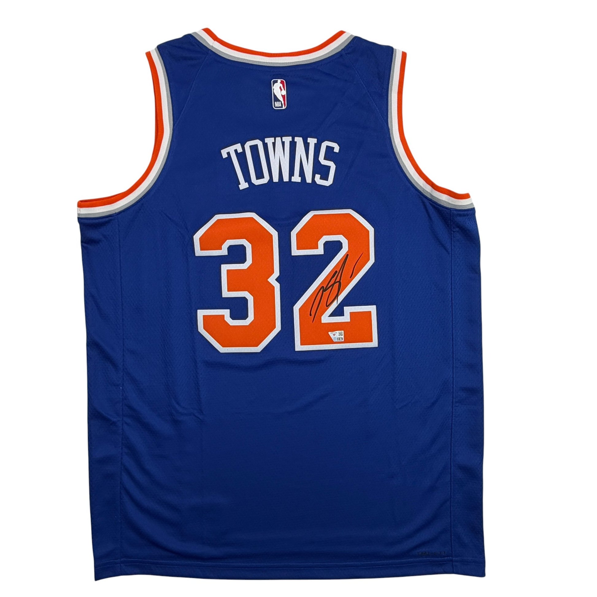 Autographed/Signed Karl-Anthony Towns New York Knicks Blue Authentic Basketball Jersey Fanatics COA