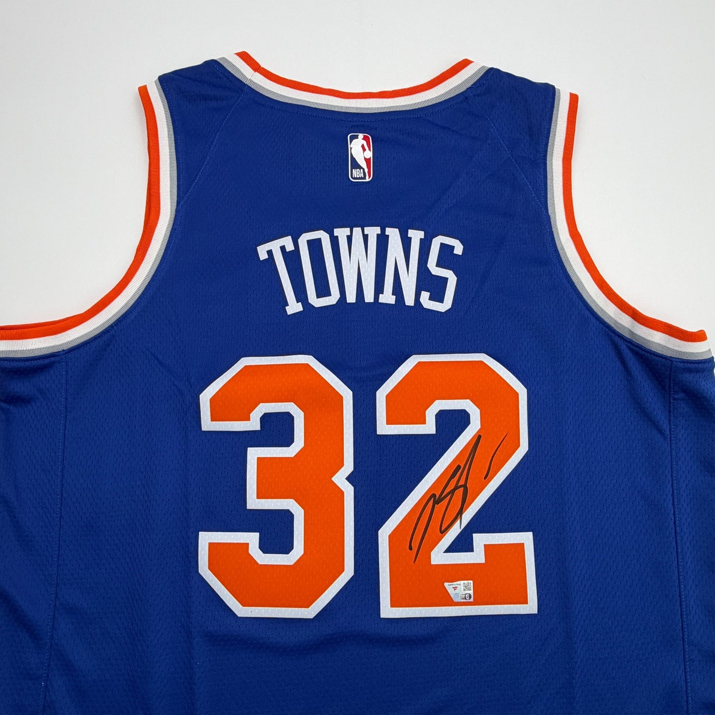Autographed/Signed Karl-Anthony Towns New York Knicks Blue Authentic Basketball Jersey Fanatics COA