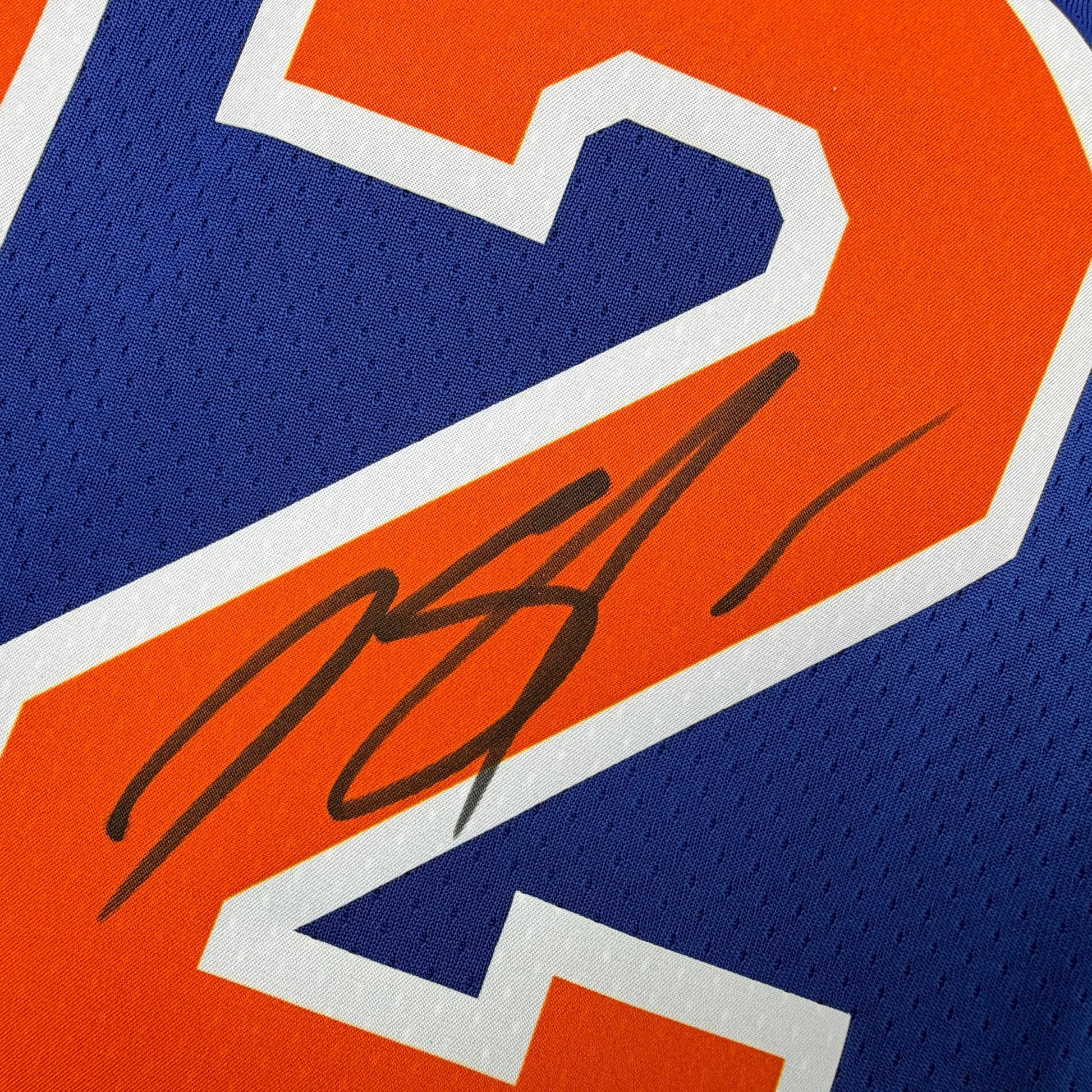 Autographed/Signed Karl-Anthony Towns New York Knicks Blue Authentic Basketball Jersey Fanatics COA