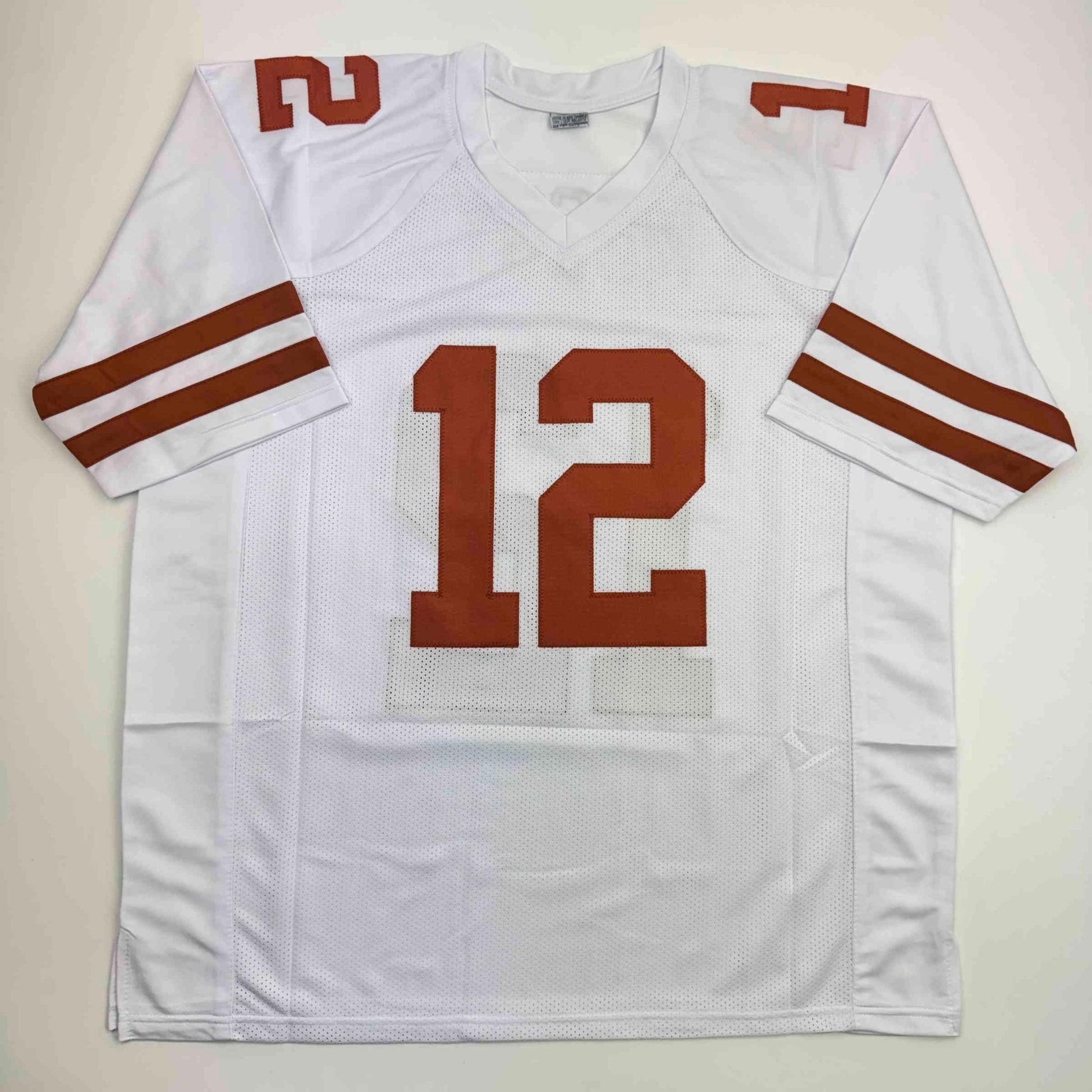 Autographed/Signed Colt McCoy Texas White College Football Jersey JSA COA