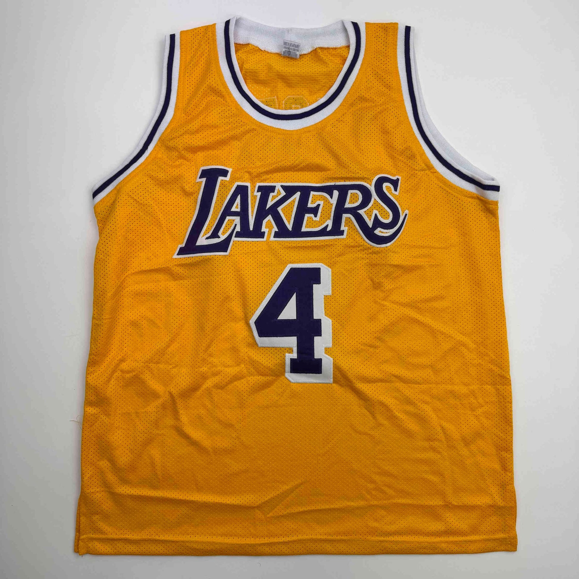 Autographed/Signed Byron Scott Los Angeles Yellow Basketball Jersey JSA COA