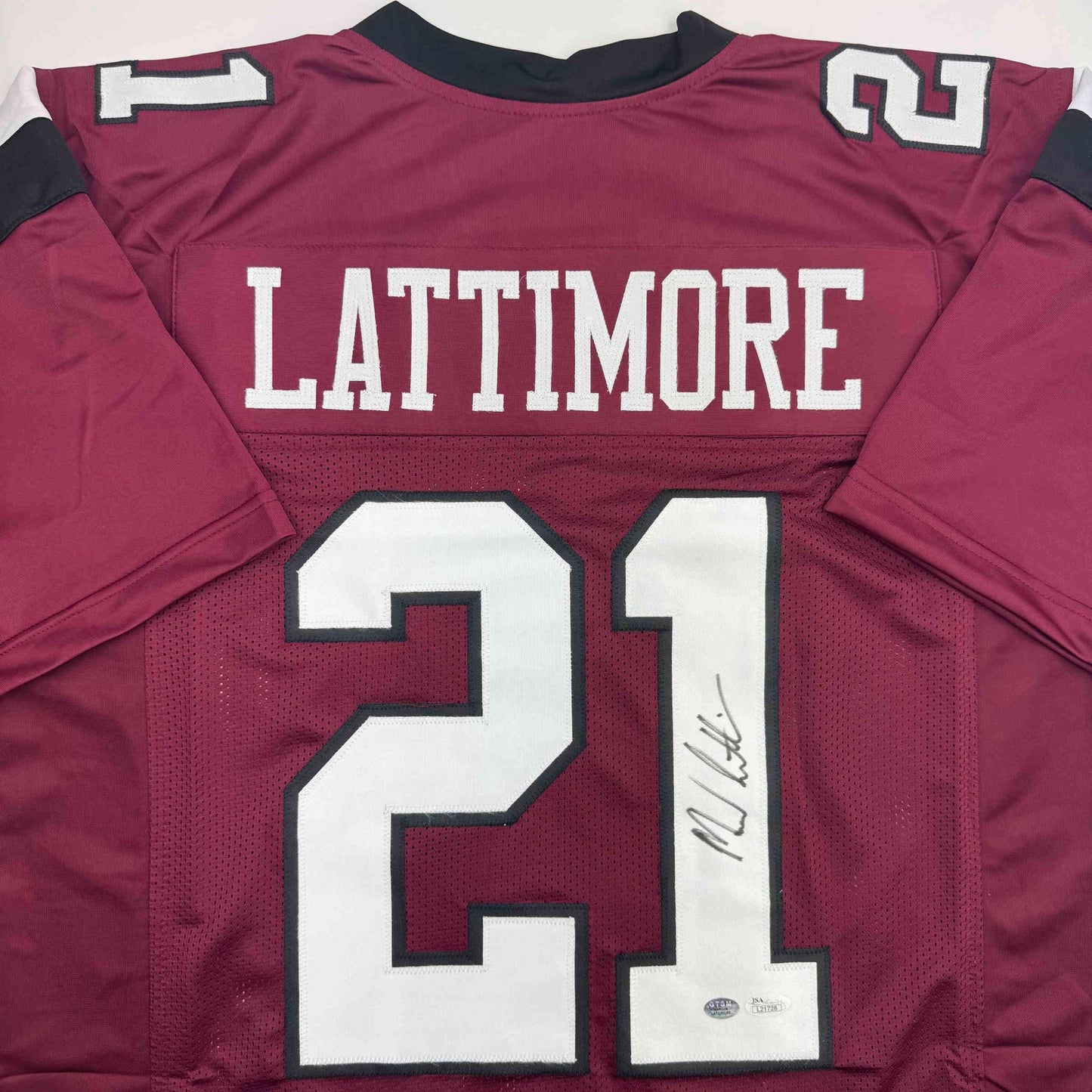 Autographed/Signed Marcus Lattimore South Carolina Maroon College Football Jersey JSA COA