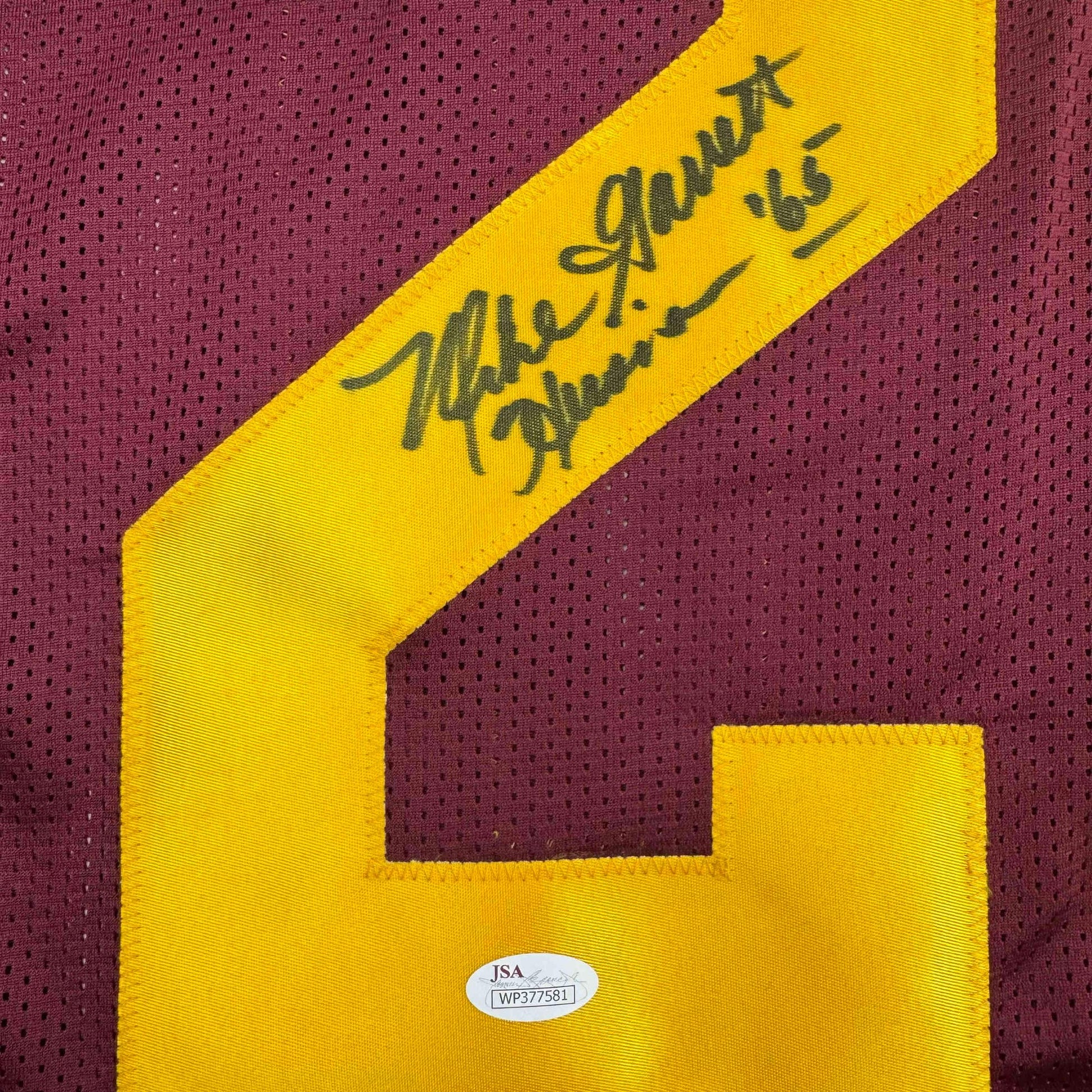 Autographed/Signed Mike Garrett Heisman 65 USC Southern Cal Red College Football Jersey JSA COA
