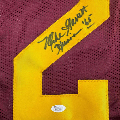 Autographed/Signed Mike Garrett Heisman 65 USC Southern Cal Red College Football Jersey JSA COA
