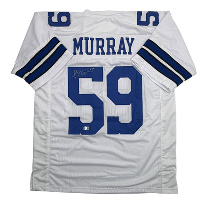 Autographed/Signed Kenneth Murray Jr. Dallas White Football Jersey JSA COA