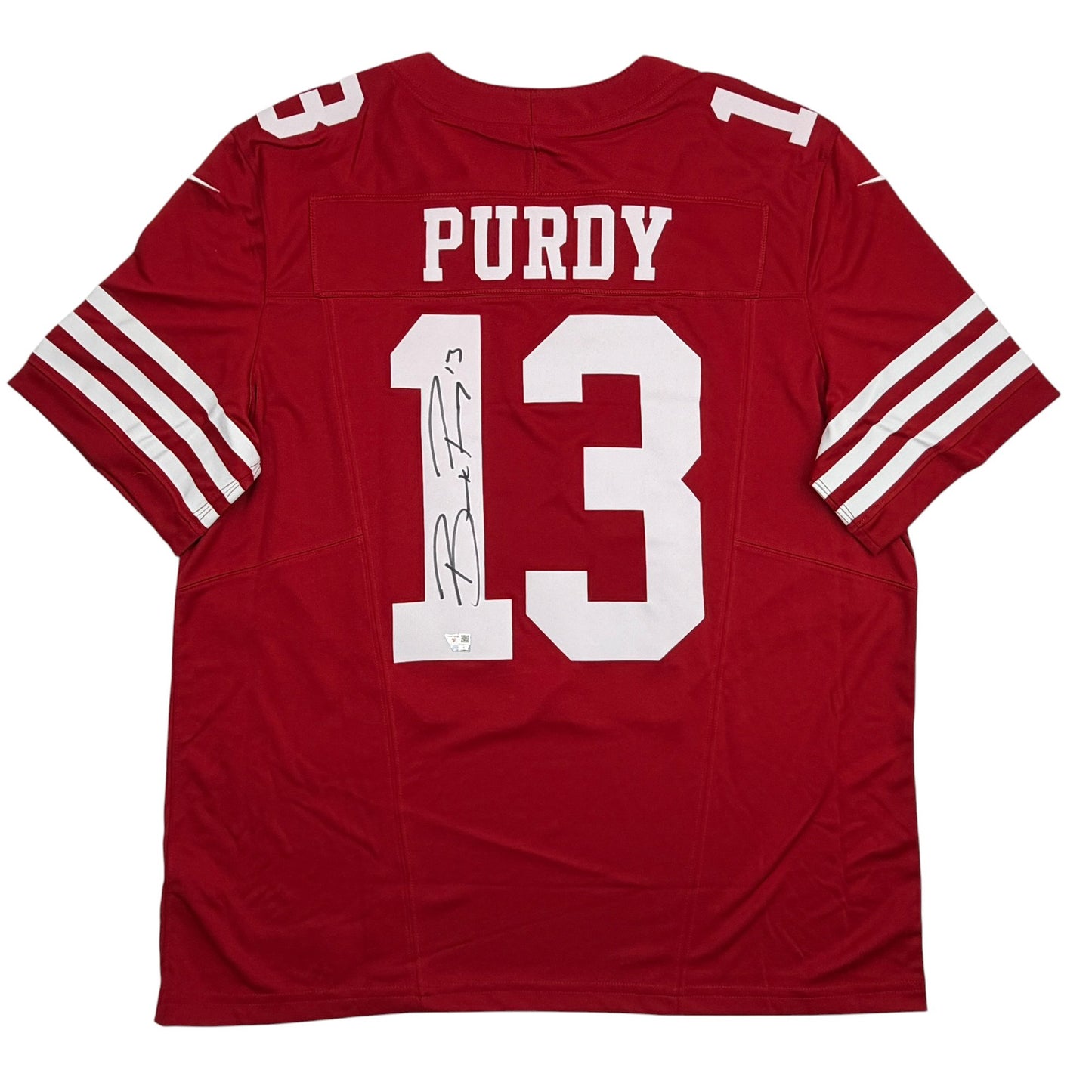 Autographed/Signed Brock Purdy San Francisco 49ers Red Authentic Football Jersey Fanatics COA