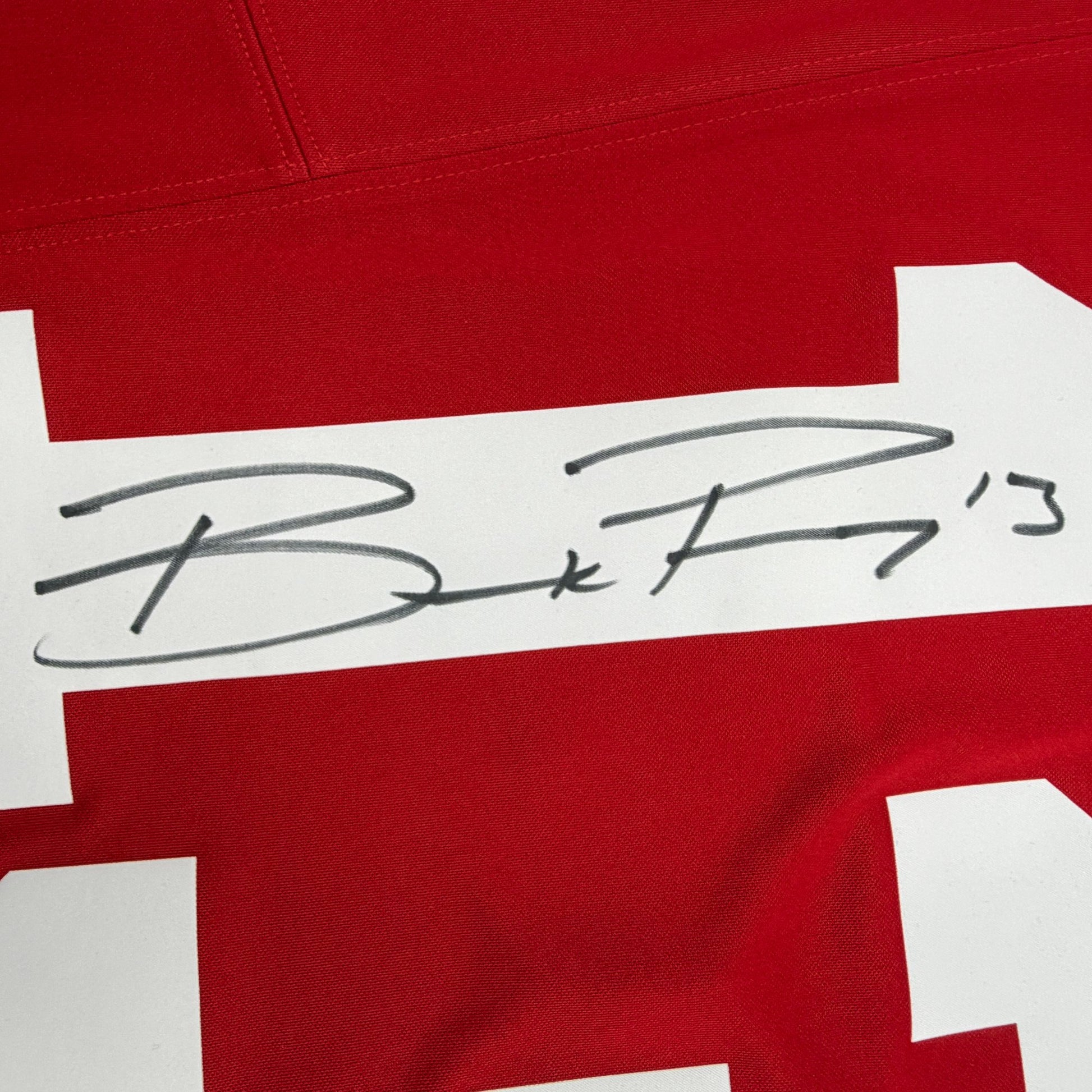 Autographed/Signed Brock Purdy San Francisco 49ers Red Authentic Football Jersey Fanatics COA