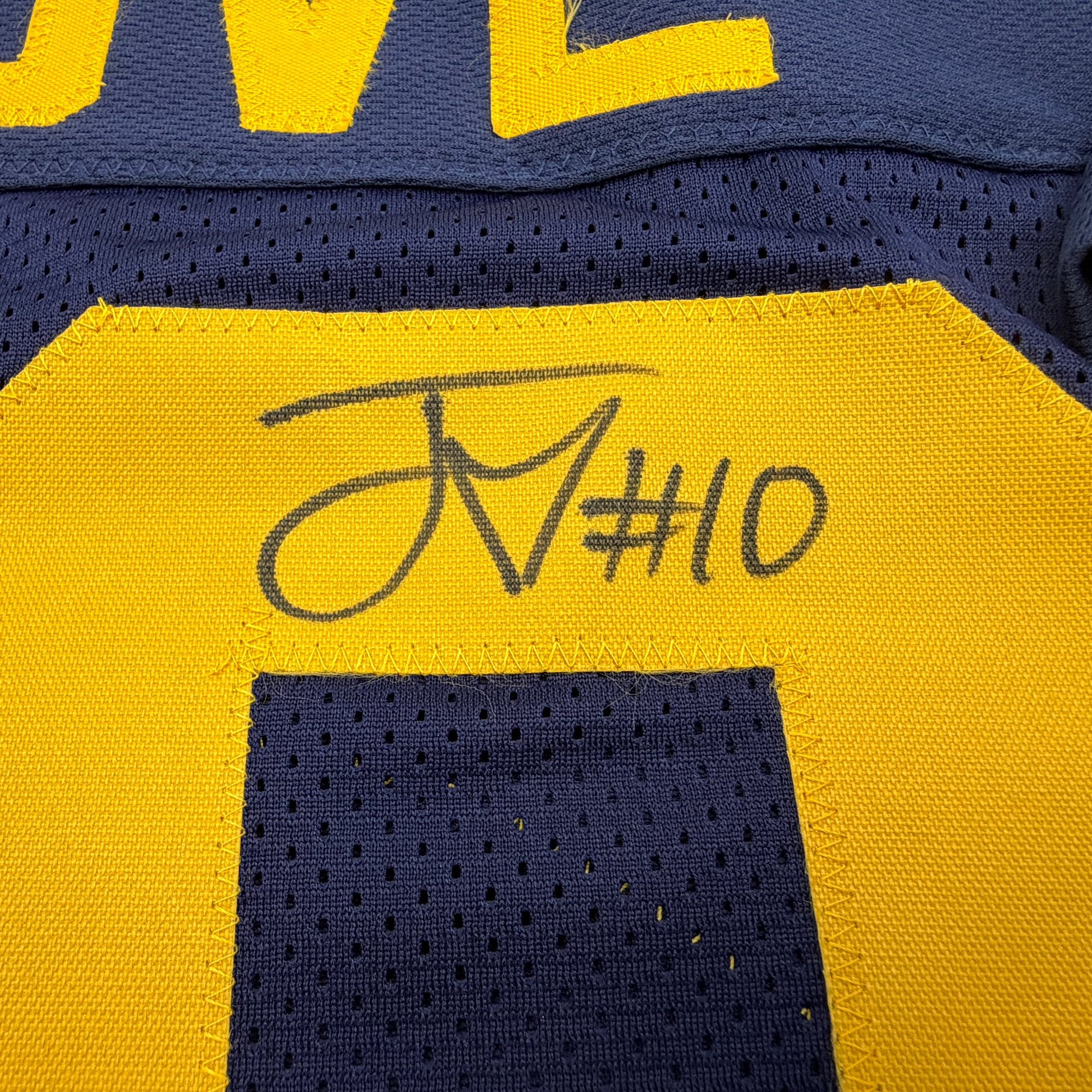 Autographed/Signed Jordan Love Green Bay Blue Retro Football Jersey Beckett BAS COA