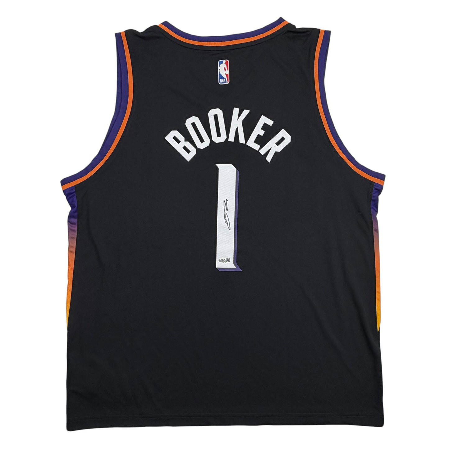 Autographed/Signed Devin Booker Phoenix Suns Black Authentic Basketball Jersey JSA COA
